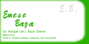 emese baza business card